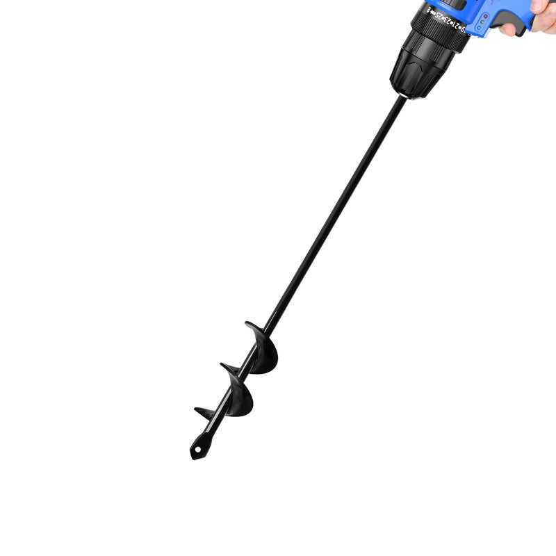 HUAPPNIO Garden Tools Blub Planter for Planting Auger Drill Bit 1.57x17.7 Inches - Image 1